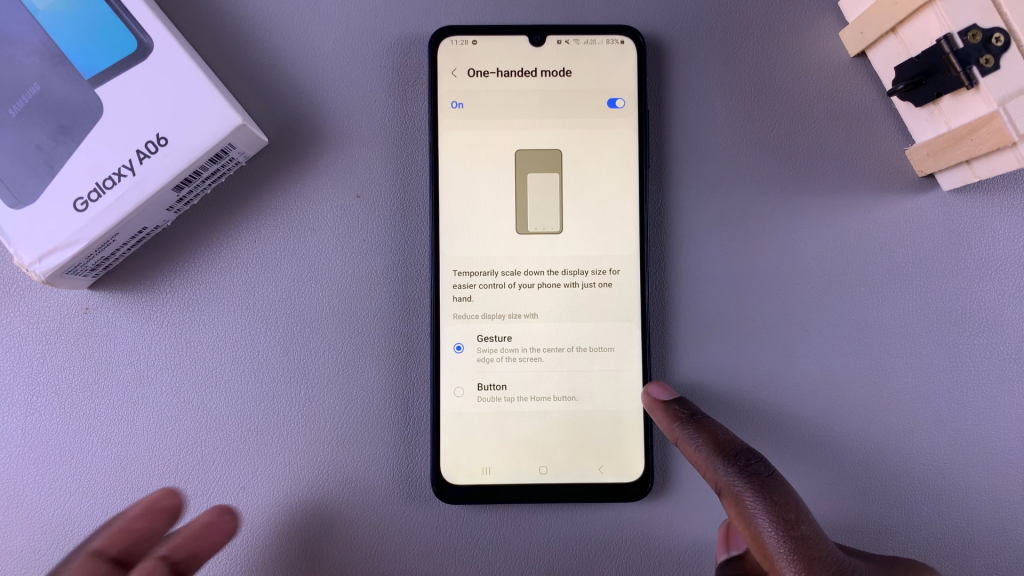 Enable One Handed Mode On Samsung Galaxy A06