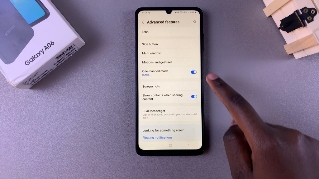  Disable One Handed Mode On Samsung Galaxy A06