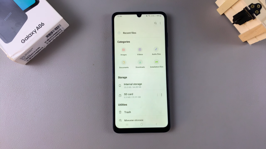 Transfer Files From Samsung Galaxy A06 To SD Card