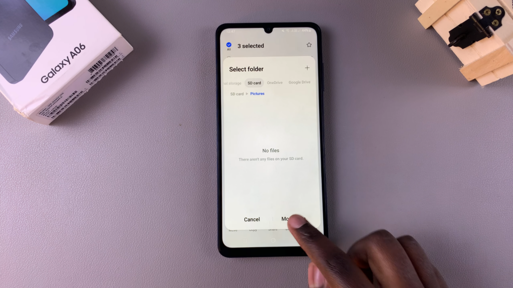 Transfer Files From Samsung Galaxy A06 To SD Card