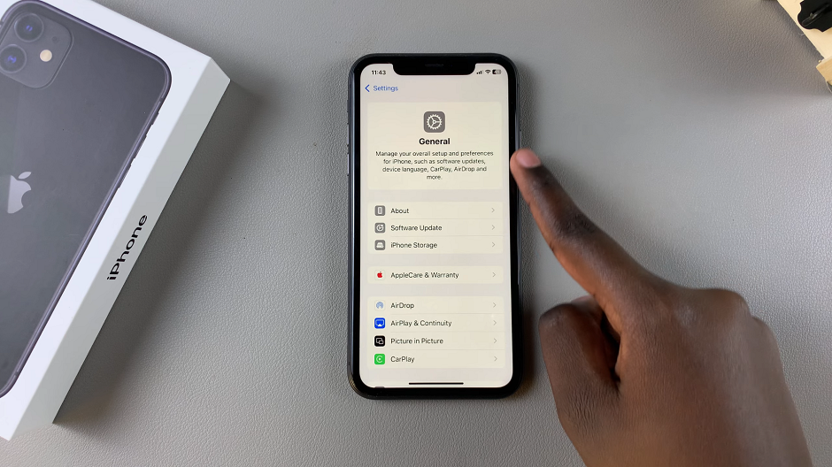 General Settings On iPhone 11