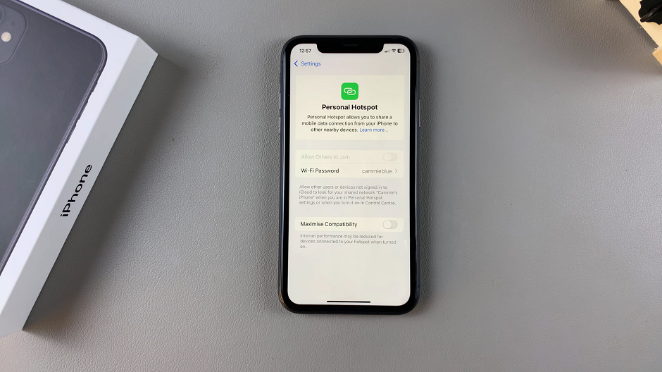 Personal Hotspot On iPhone 11