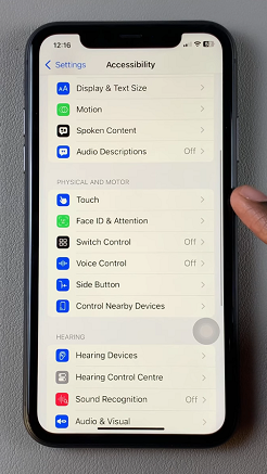 Touch Settings On iPhone 11