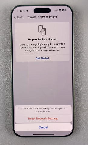 Reset Network Settings On iPhone 16 Pro