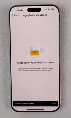 Delete Large Photos & Videos From Google Photos Bin