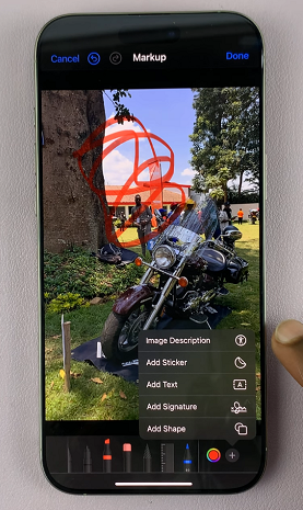 Markup Photo Options On iPhone 16