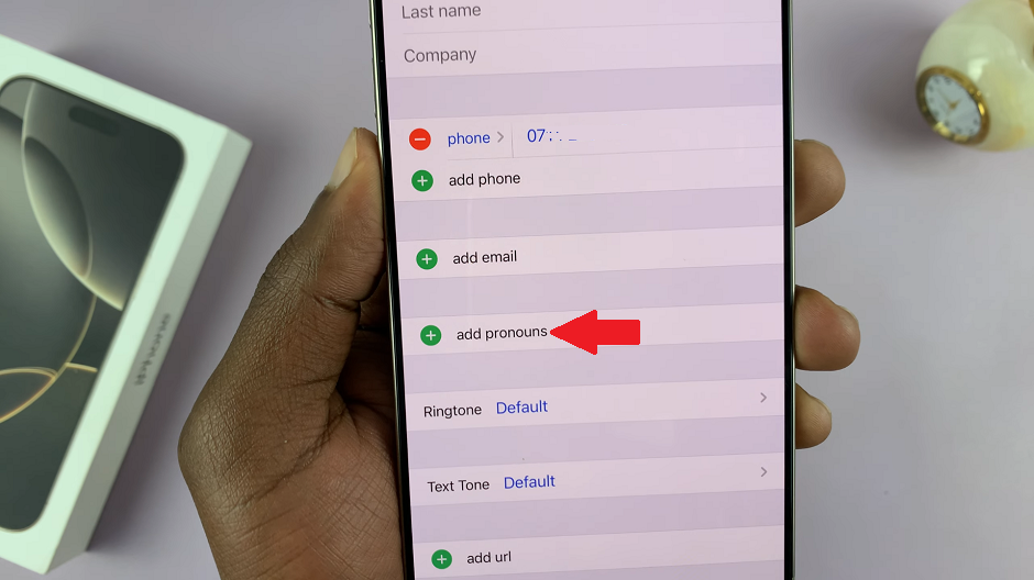 How To Add Pronouns To Contacts On iPhone 16 / 16 Pro