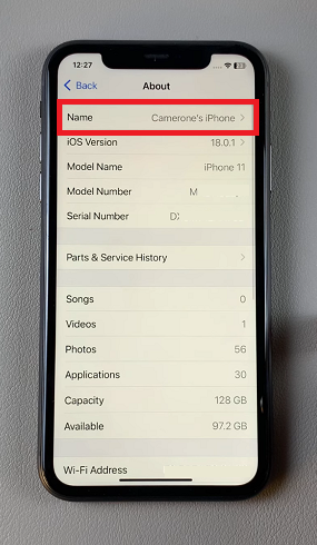 How To Rename iPhone 11