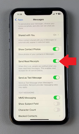 How To Turn Read Receipts For Messages ON / OFF On iPhone 11