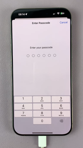 Enter Passcode On iPhone 16