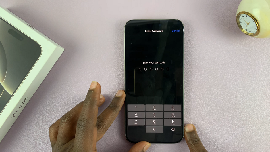 Guided Access Mode Passcode On iPhone 16 / 16 Pro