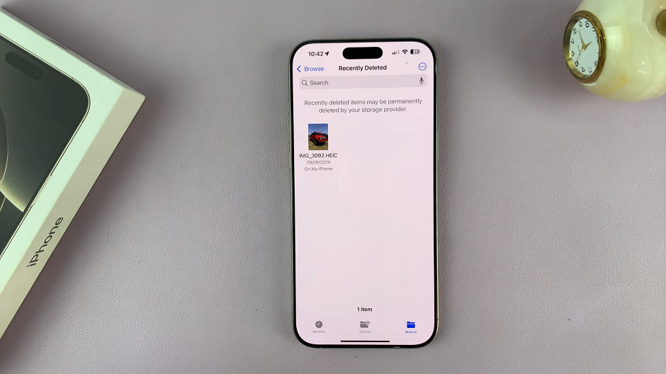 Find Recycle Bin (Deleted Items) On iPhone 16 / 16 Pro