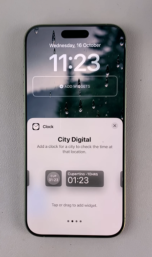 How To Add Dual Clock Widget On iPhone 16