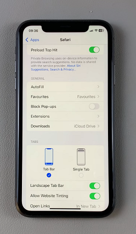 Allow Pop Ups In Safari On iPhone 11