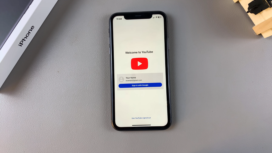 Sign In To YouTube App On iPhone 11