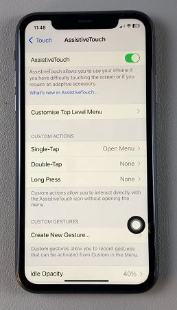 Turn ON Assistive Touch Button On iPhone 11