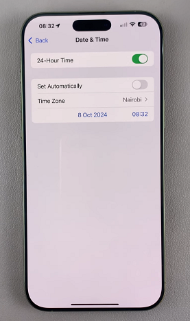 Set Date & Time Manually On iPhone 16