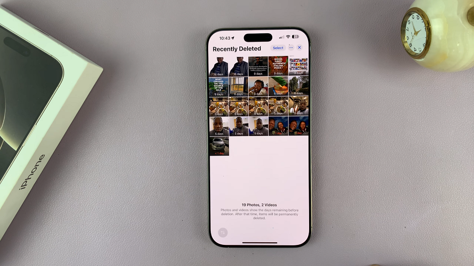 Recently Deleted Photos & Videos On iPhone 16 / 16 Pro