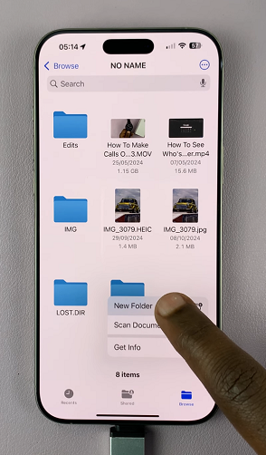 How To Create a New Folder On USB Flash Drive On iPhone 16