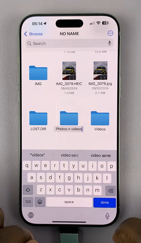 Create a New Folder On USB Flash Drive On iPhone 16