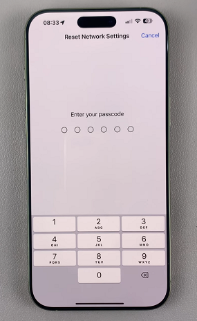 Reset Network Settings Passcode On iPhone 16