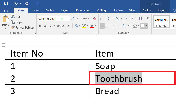 Strikethrough Text in Microsoft Word