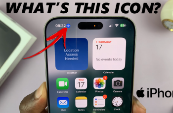 Blue Icon On iPhone Status Bar Explained – How To Turn It OFF