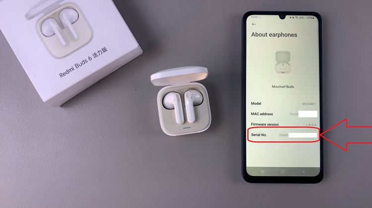 Find Serial Number Of Redmi Buds 6