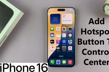 How To Add Hotspot Button In Control Center On iPhone 16 / 16 Pro