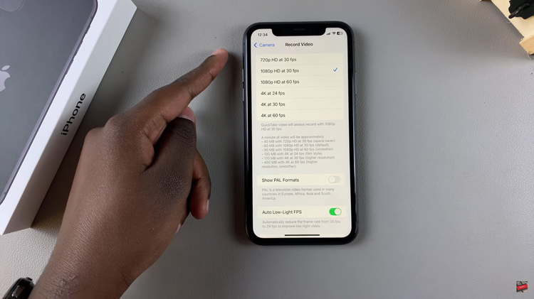 How To Change Default Video Resolution On iPhone 11