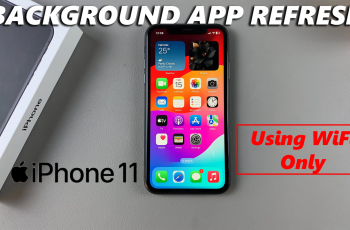 How To Enable/Disable Background App Refresh Over WiFi Only On iPhone 11