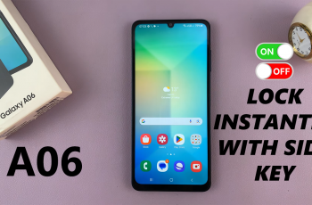 How To Enable/Disable Lock Instantly With Side Key On Samsung Galaxy A06