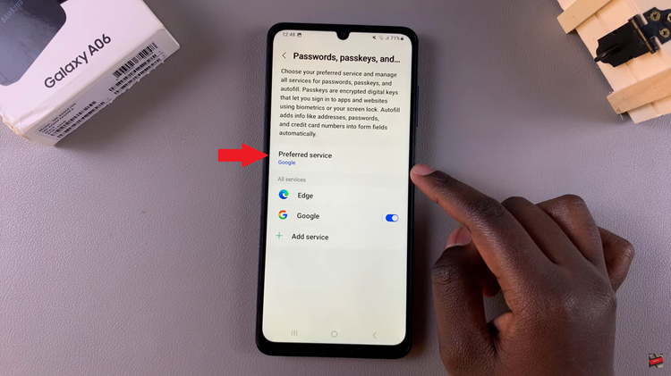 How To Enable & Disable Password Autofill Service On Samsung Galaxy A06