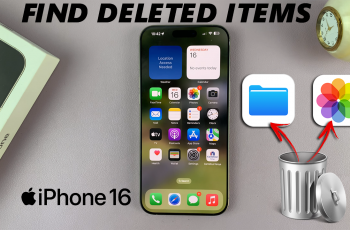 How To Find Recycle Bin (Deleted Items) On iPhone 16