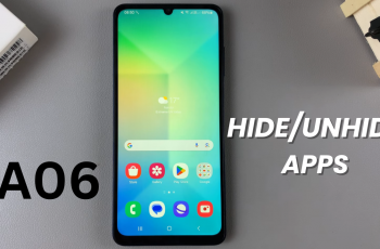 How To Hide / Unhide Apps On Samsung Galaxy A06