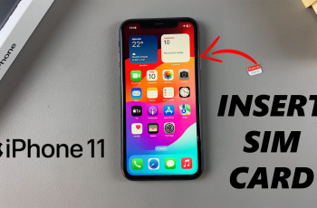 How To Insert SIM Card On iPhone 11