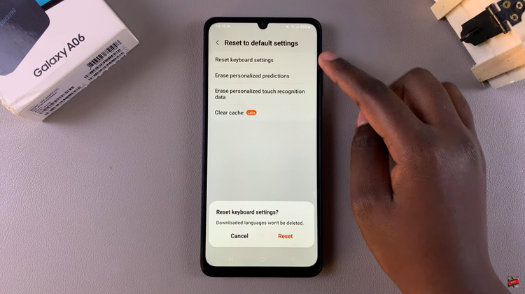 How To Reset Keyboard Settings On Samsung Galaxy A06