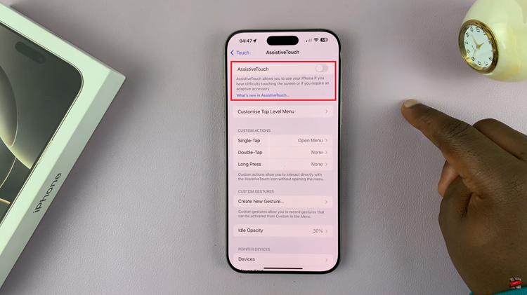 How To Turn OFF Assistive Touch Button On iPhone 16