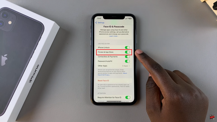 How To Turn ON & OFF Face ID For iTunes & App Store On iPhone 11