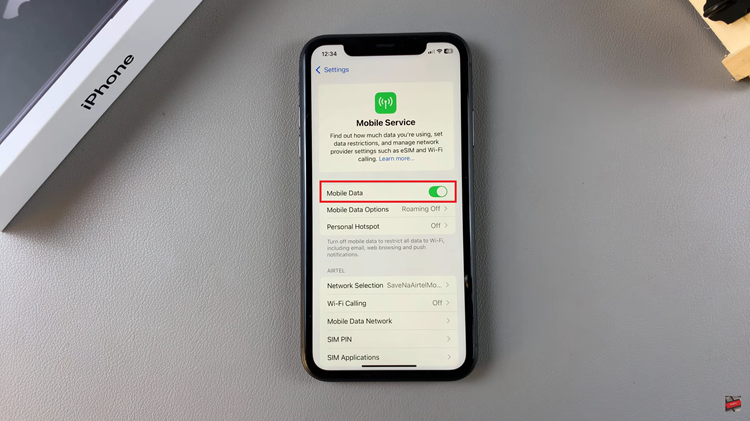 How To Turn ON & OFF Mobile Data On iPhone 11