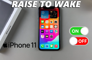 How To Turn ON/OFF Raise To Wake On iPhone 11