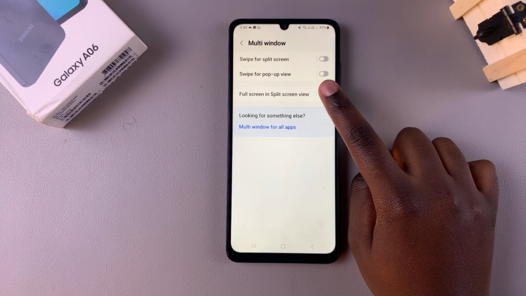 Enable Full Screen In Split Screen On Samsung Galaxy A06