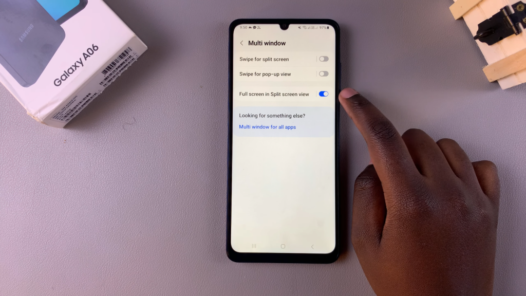 Enable Full Screen In Split Screen On Samsung Galaxy A06