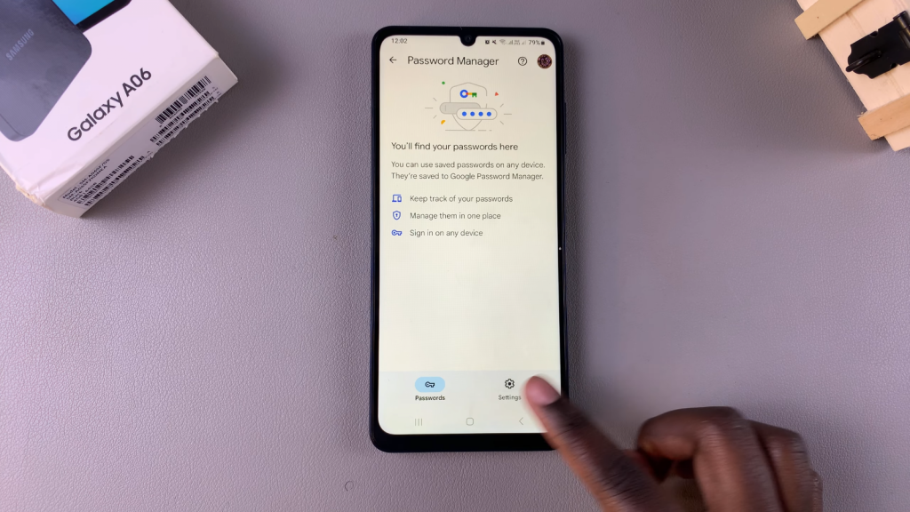 Import & Export Passwords Using Google Password Manager On Samsung Galaxy A06