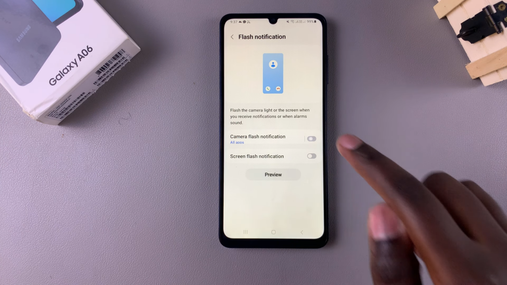  Enable Camera Flash Notifications On Samsung Galaxy A06