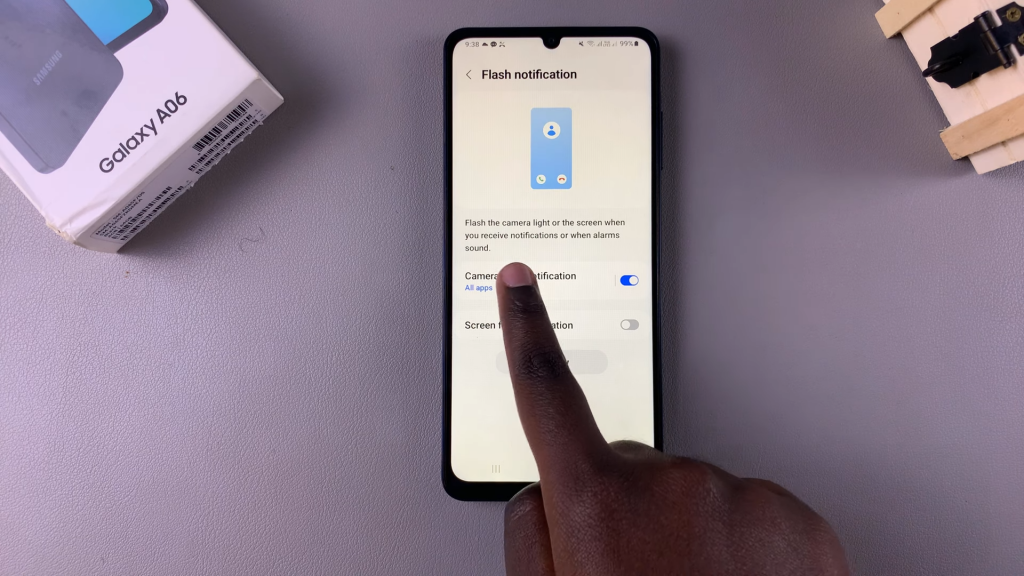  Enable Camera Flash Notifications On Samsung Galaxy A06