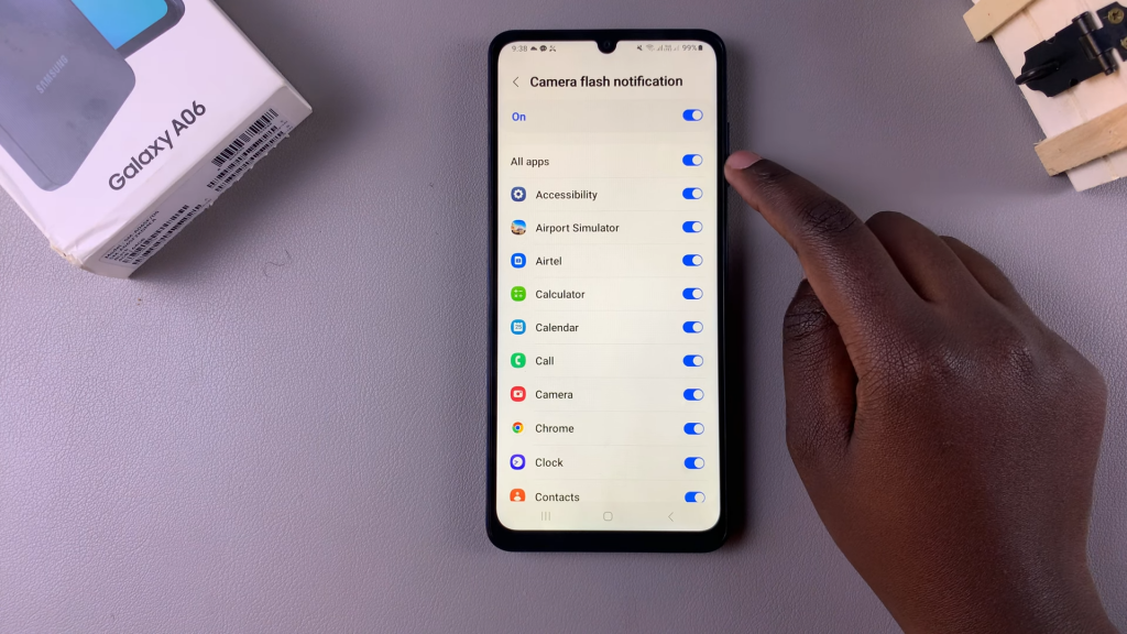  Enable Camera Flash Notifications On Samsung Galaxy A06