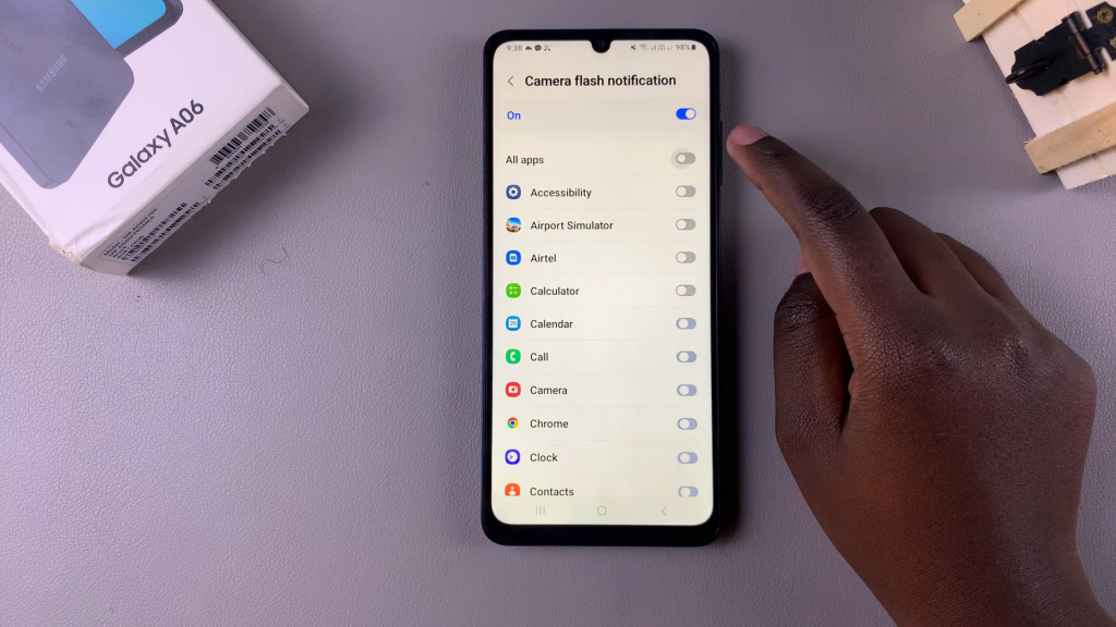  Enable Camera Flash Notifications On Samsung Galaxy A06