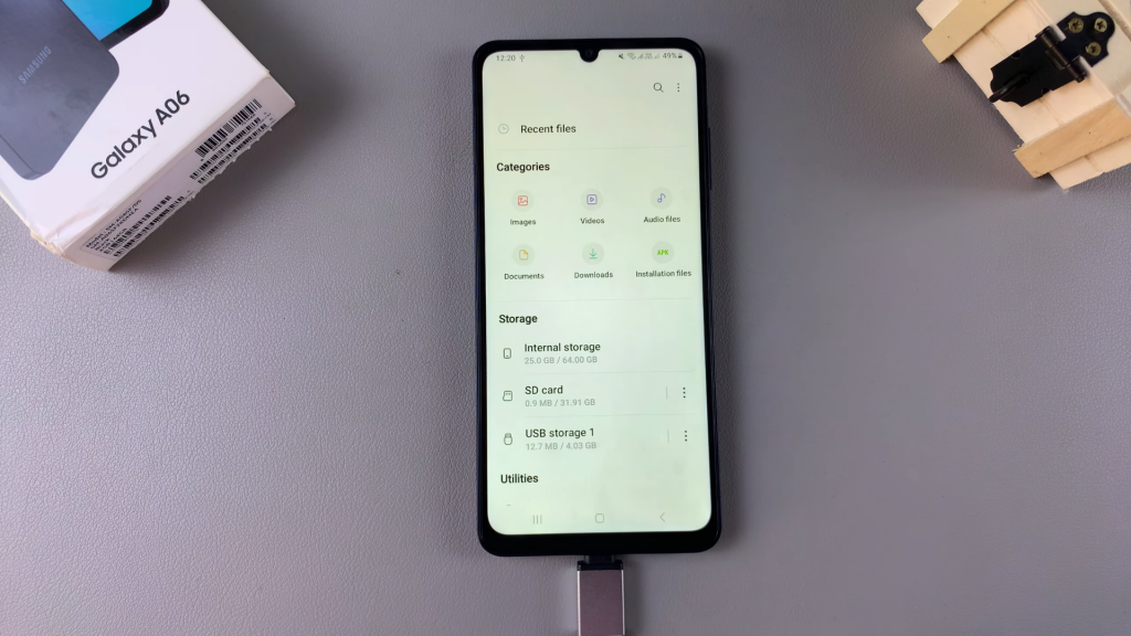  Transfer Files From USB Flash Drive To Samsung Galaxy A06