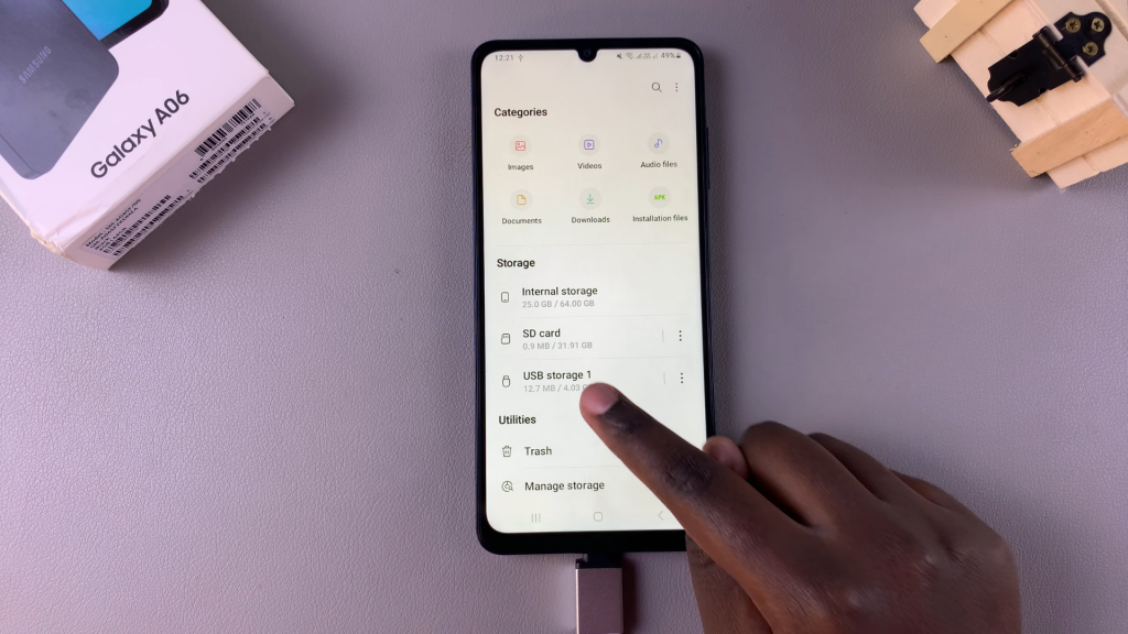  Transfer Files From USB Flash Drive To Samsung Galaxy A06